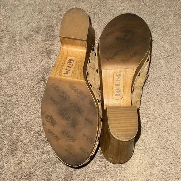 Korks Tan Suede Clog Mule Size 11M Normcore - Picture 5 of 8